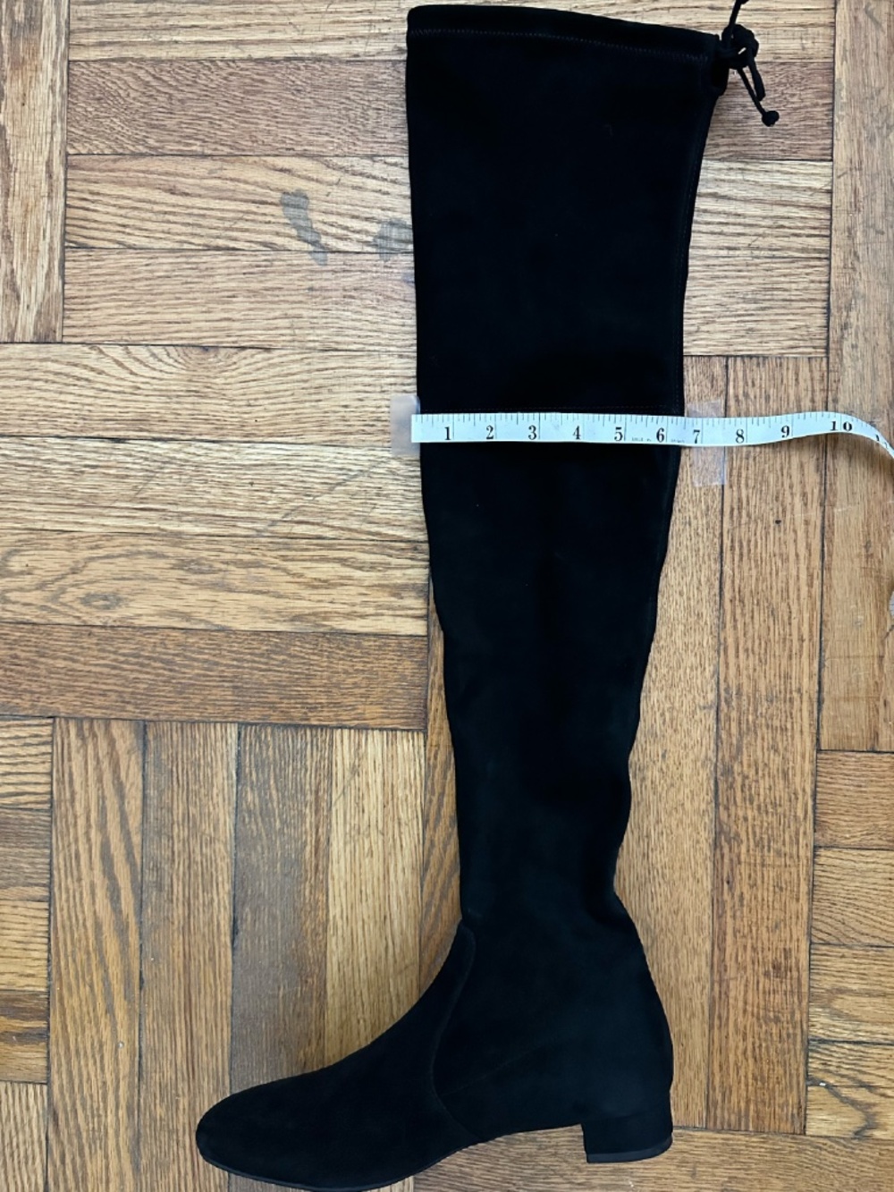 STUART WEITZMAN Genna stretch-suede thigh boots - Picture 3 of 12